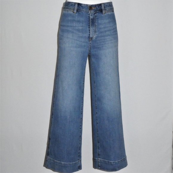 GAP Denim - GAP HIGH RISE WIDE-LEG CROP JEANS  Size - 2